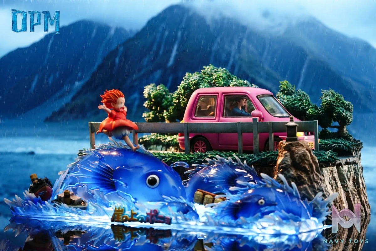 OPM Studio – Hayao Miyazaki Desktop Series 015 Ponyo on the Cliff