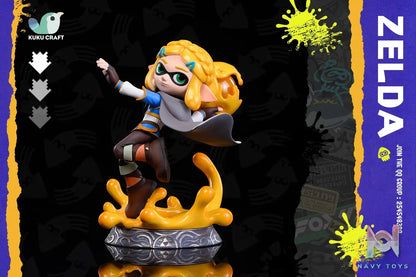 KukuCraft Studio – The Legend of Zelda x SPLATOON Squid Link & Zelda 2.0