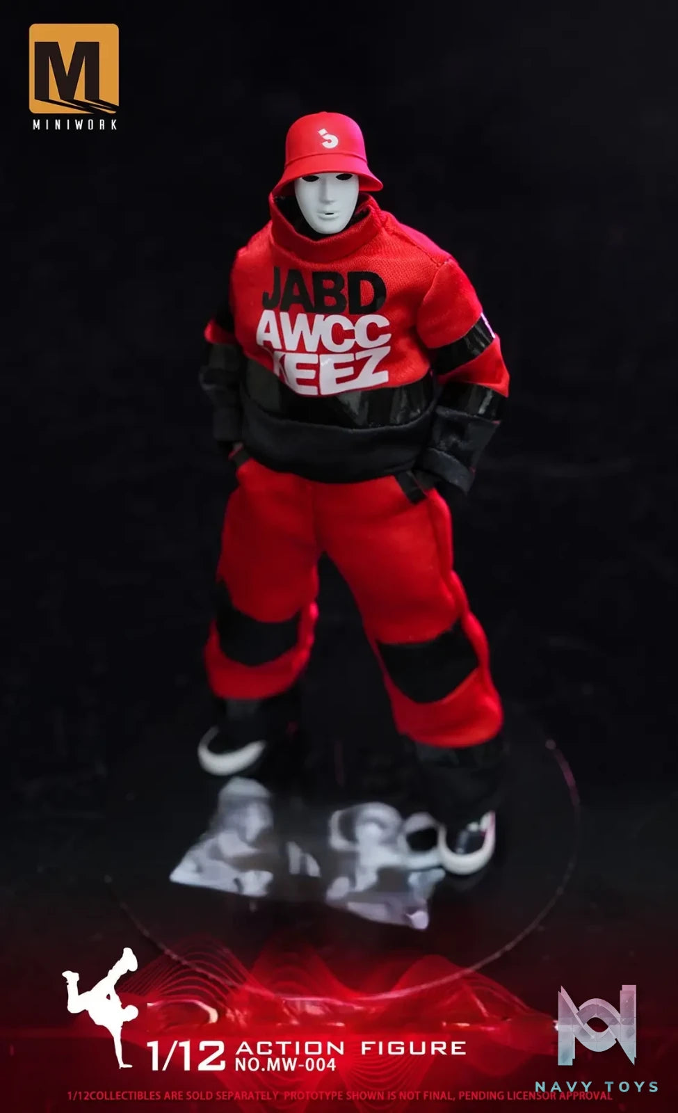 MINIWORK Studio – 1/12 Masked Dancer Action Figure NO.MW-004 JABBAWOCKEEZ