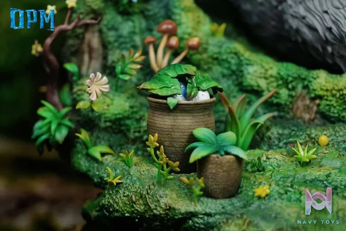 Totoro in the tree hole resin statue opm studio anime figure