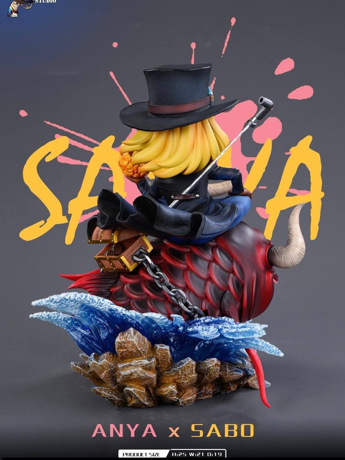 Anya x Sabo resin statue BiuBiu Studio anime figure