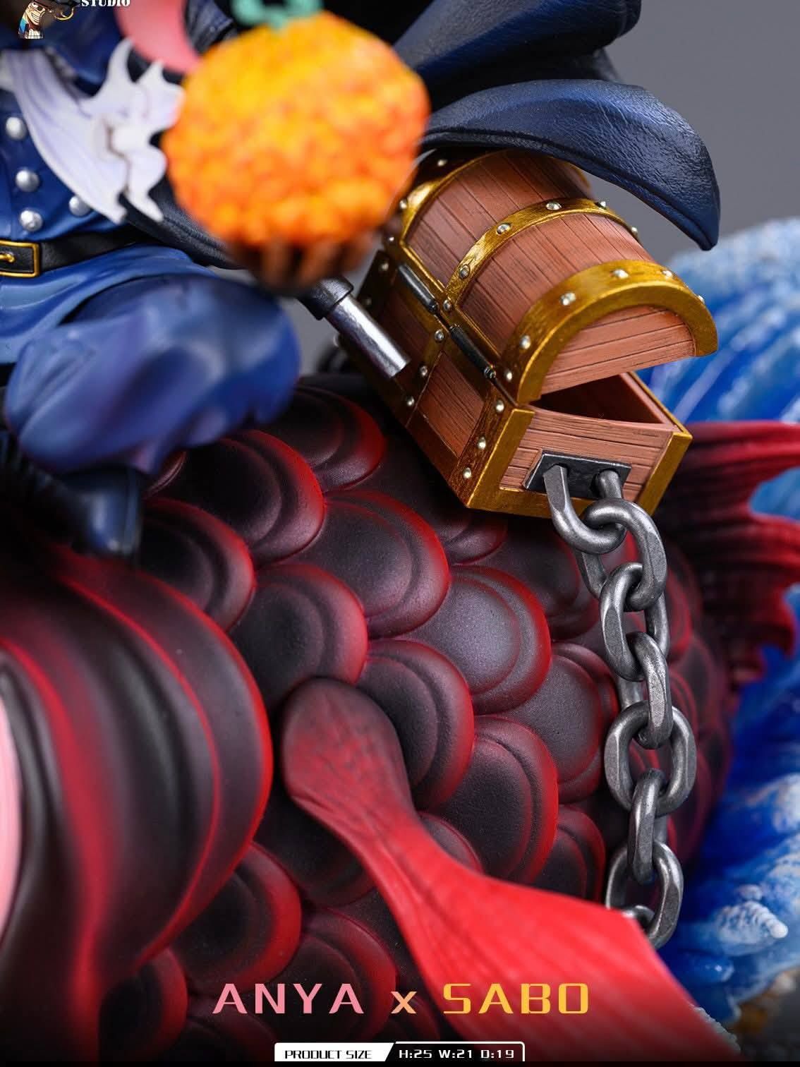 Anya x Sabo resin statue BiuBiu Studio anime figure
