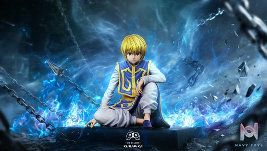 PG Studio - Hunter × Hunter Sitting Leorio & Curarpikt resin statue Navy Toys anime figure