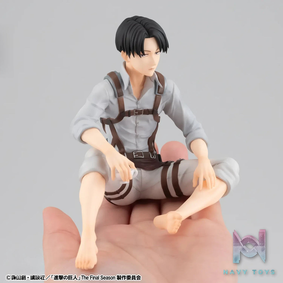 MegaHouse – G.E.M. Series Attack on Titan Palm Size Eren X Captain Levi Complete Figure (Licensed)