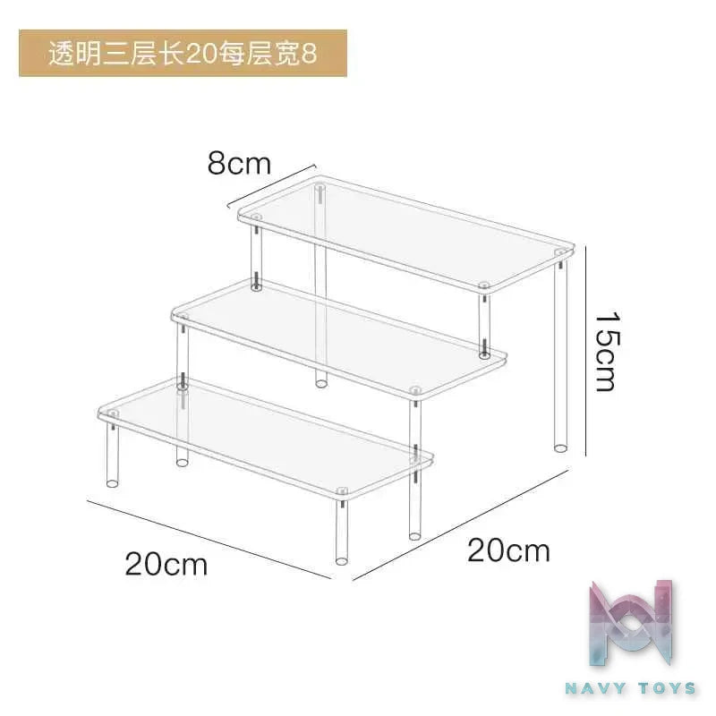 Showcase Factory – Acrylic Stair Display Stand for Nendoroids Blind Boxes Mini Figures