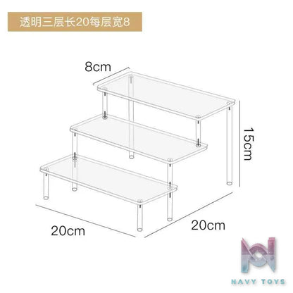 Showcase Factory – Acrylic Stair Display Stand for Nendoroids Blind Boxes Mini Figures