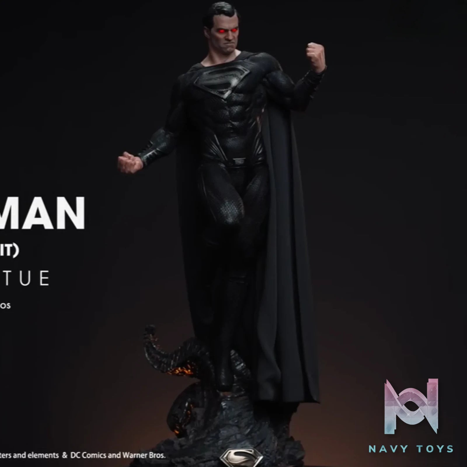 Queen Studio – DC Black Superman (Licensed)