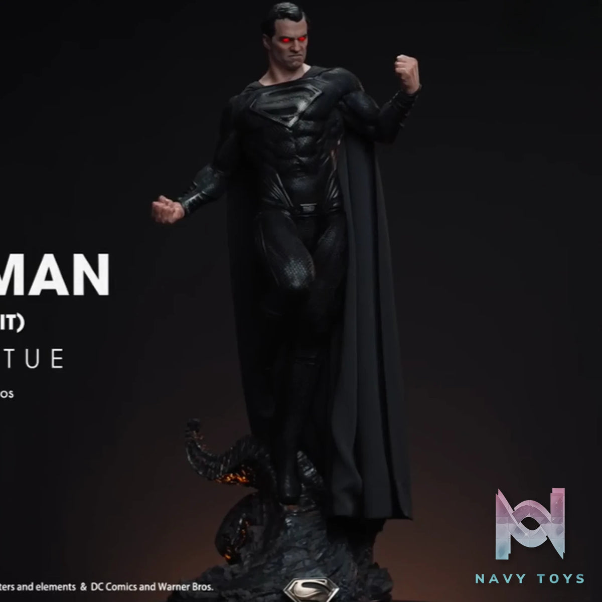 Queen Studio – DC Black Superman (Licensed)