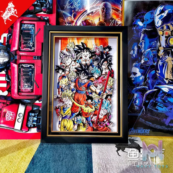 Yu Zhi Jiang Studio – Son Goku Series #3 3D Decorative Painting Dragon Ball