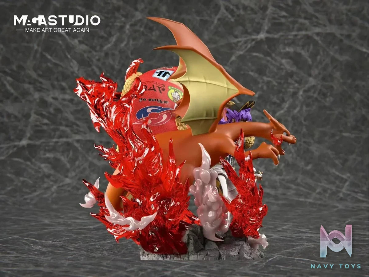 MAGA Studio - Pokémon League Champion Series 1 Galar Region Pokémon Champion Leon resin statue Navy Toys anime figure