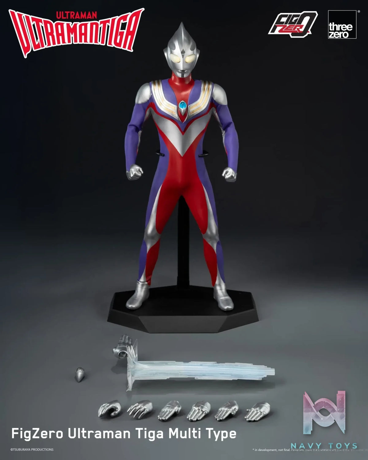 Threezero – Ultraman Tiga FigZero Ultraman Tiga Multi Type 3Z05670W0 (Licensed)