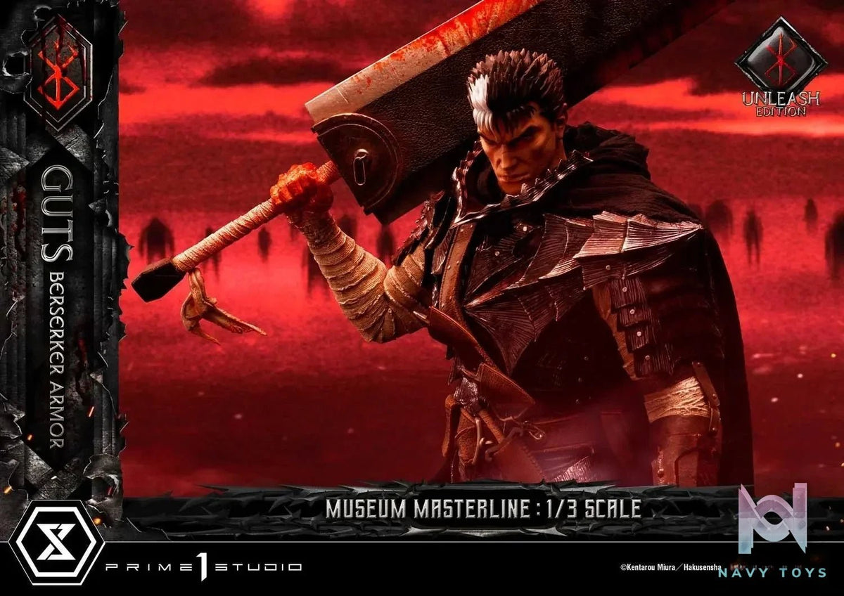 Armor Unleash Edition MMBR-02 MMBR-02DX MMBR-02DXS (Licensed) - Museum Masterline Berserk Guts Berserker - Prime 1 Studio resin statue Navy Toys anime figure
