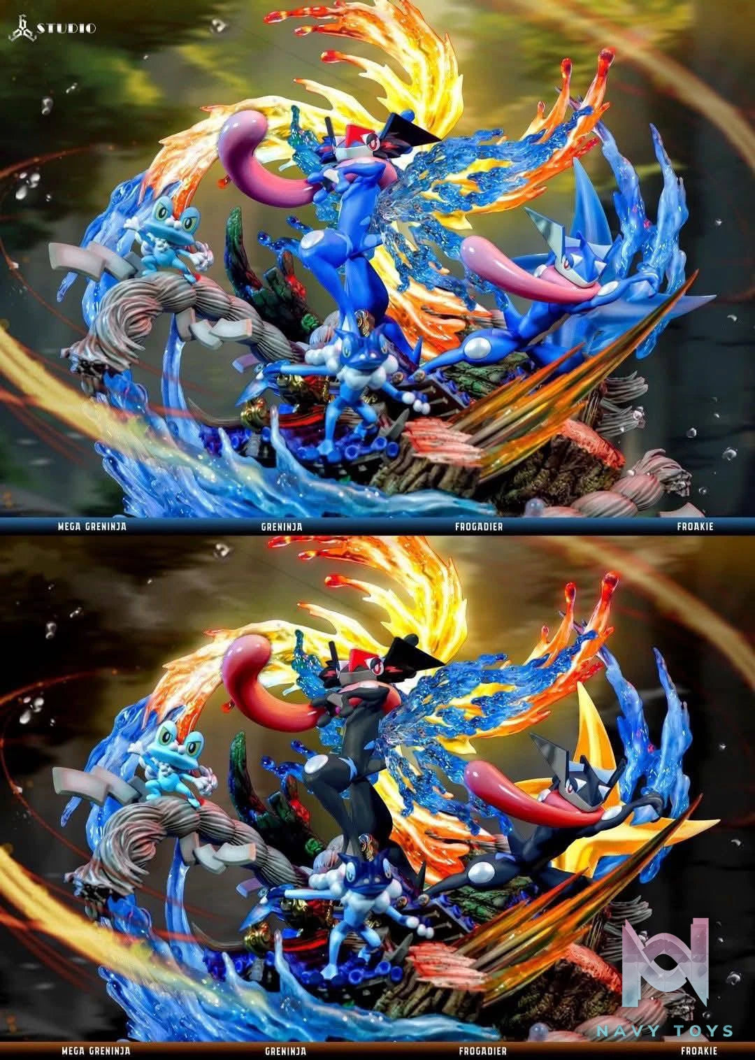 Mega Greninja resin statue 666 Studio anime figure