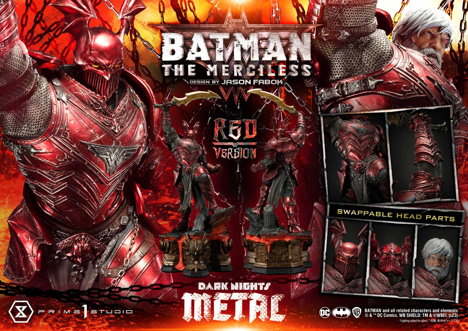 The Dark Knight: Metal - The Merciless - Prime 1 Studio resin statue Prime 1 Studio anime figure