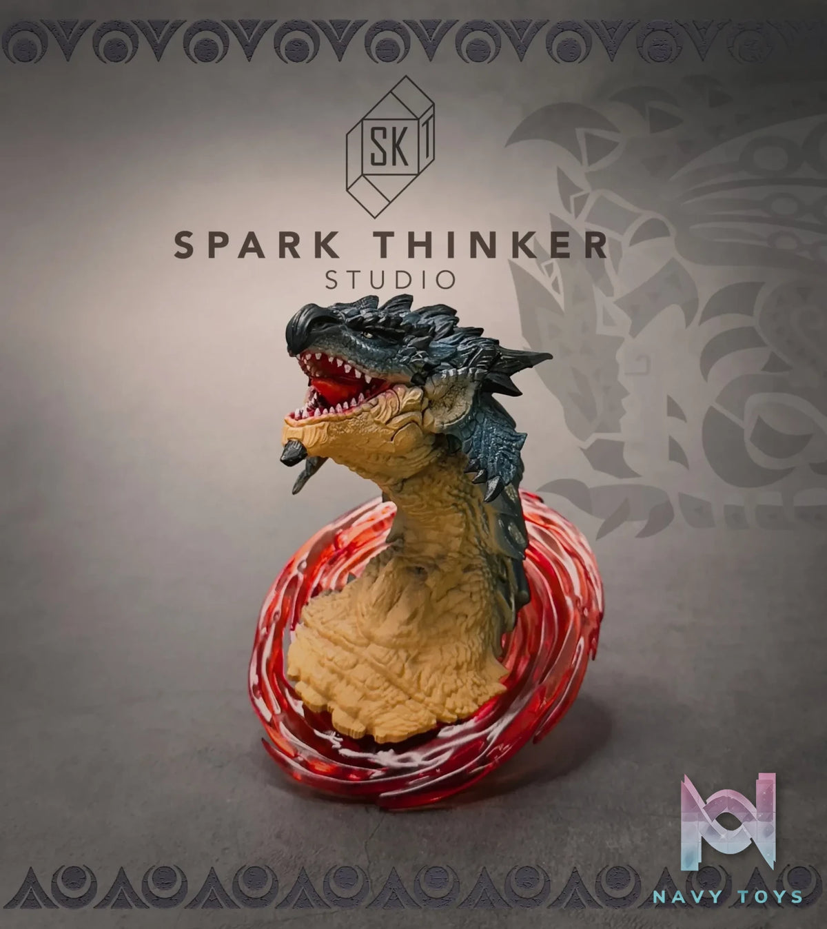 Spark Thinker Studio – Monster Hunter Small Scale Head Statue #1