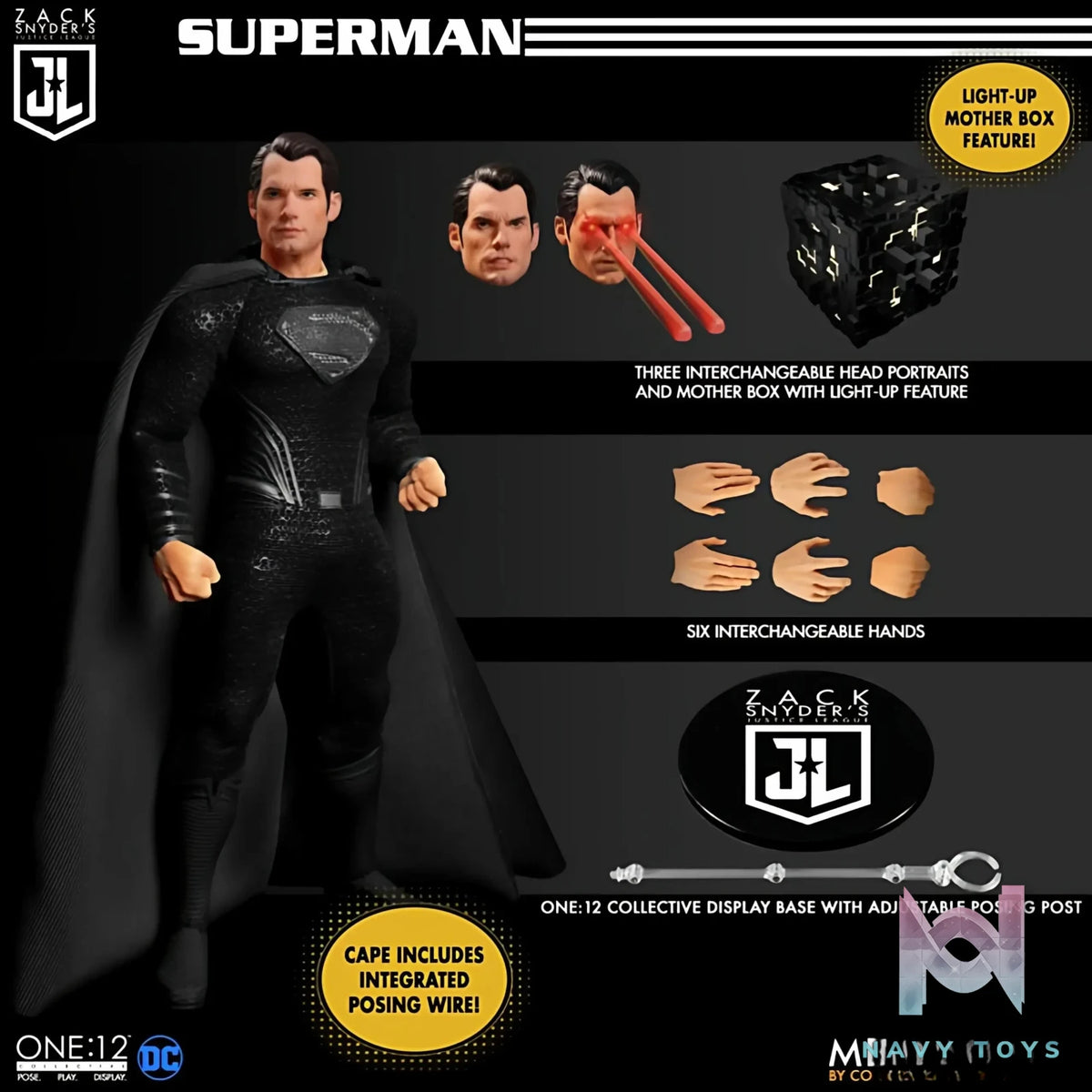 Mezco Studio – Zack Snyder’s Justice League Deluxe Steel Boxed Set (Licensed)