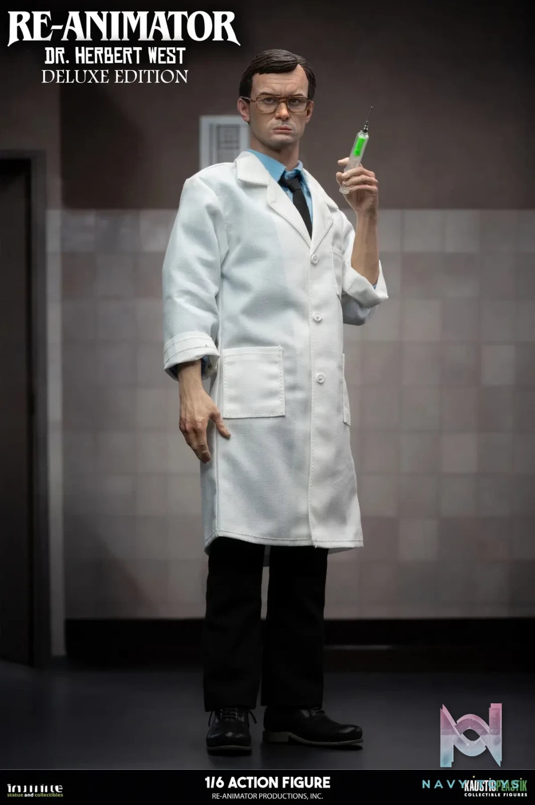 Infinite Statue – RE-ANIMATOR DOCTOR HERBERT WEST 1/6 ACTION FIGURE (Licensed)