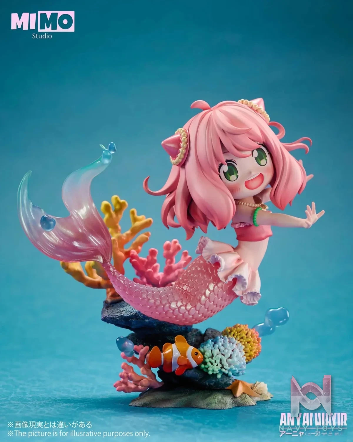 Mimo Studio - Spy x Family Mermaid Anya resin statue Navy Toys anime figure