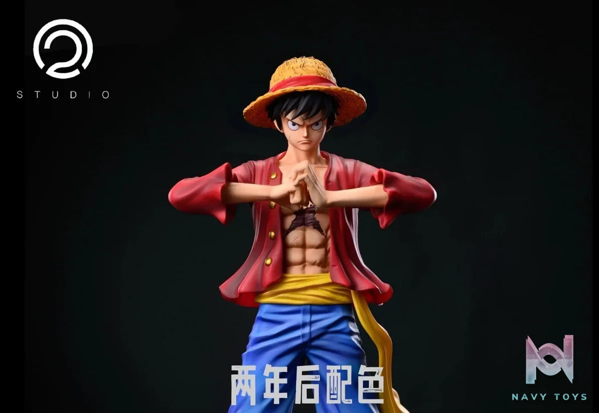 C2 Studio - One Piece POP Luffy series clothing resin statue Navy Toys anime figure