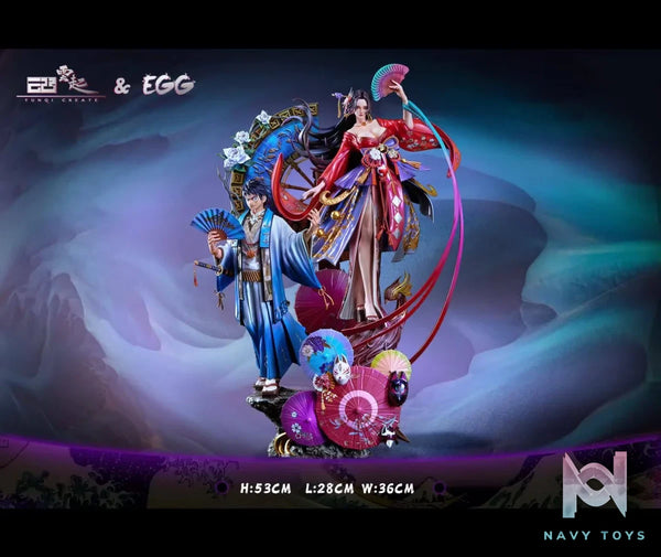 Luffy & Boa resin statue YunQi & EGG Studio anime figure