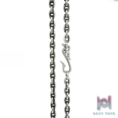 Raven Studio (silver jewelry) – Original Exclusive Design RS Letter Hook 5.5mm Curb Chain Original