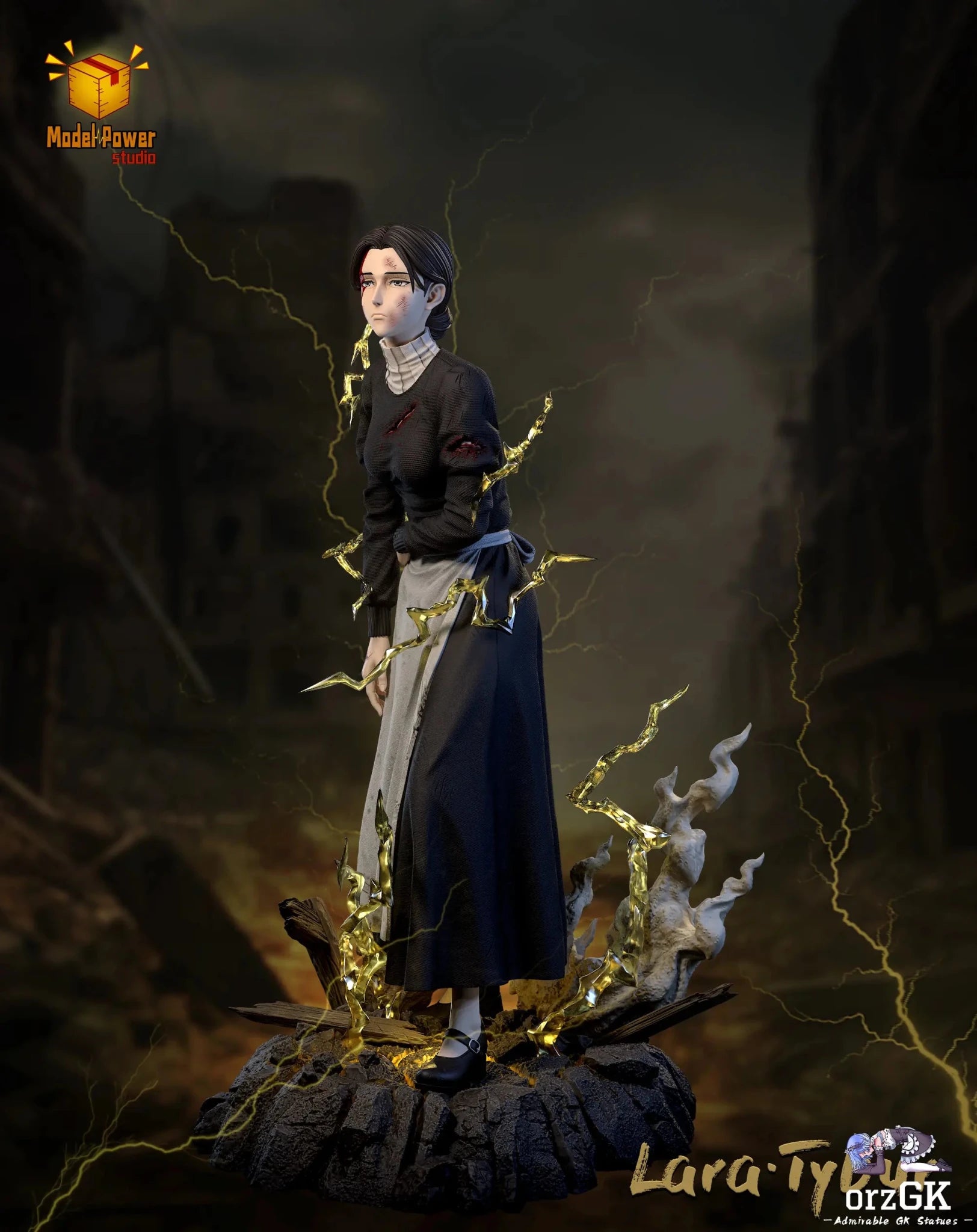 Model Power Studio - Lara Tybur Attack on Titan resin statue Navy Toys anime figure