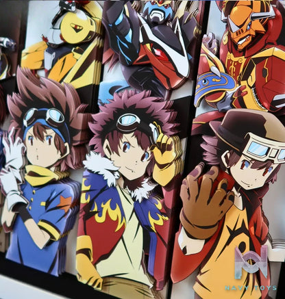 KALA HOME Studio – Digimon Multiple Characters #06 3D Decorative Painting Digimon