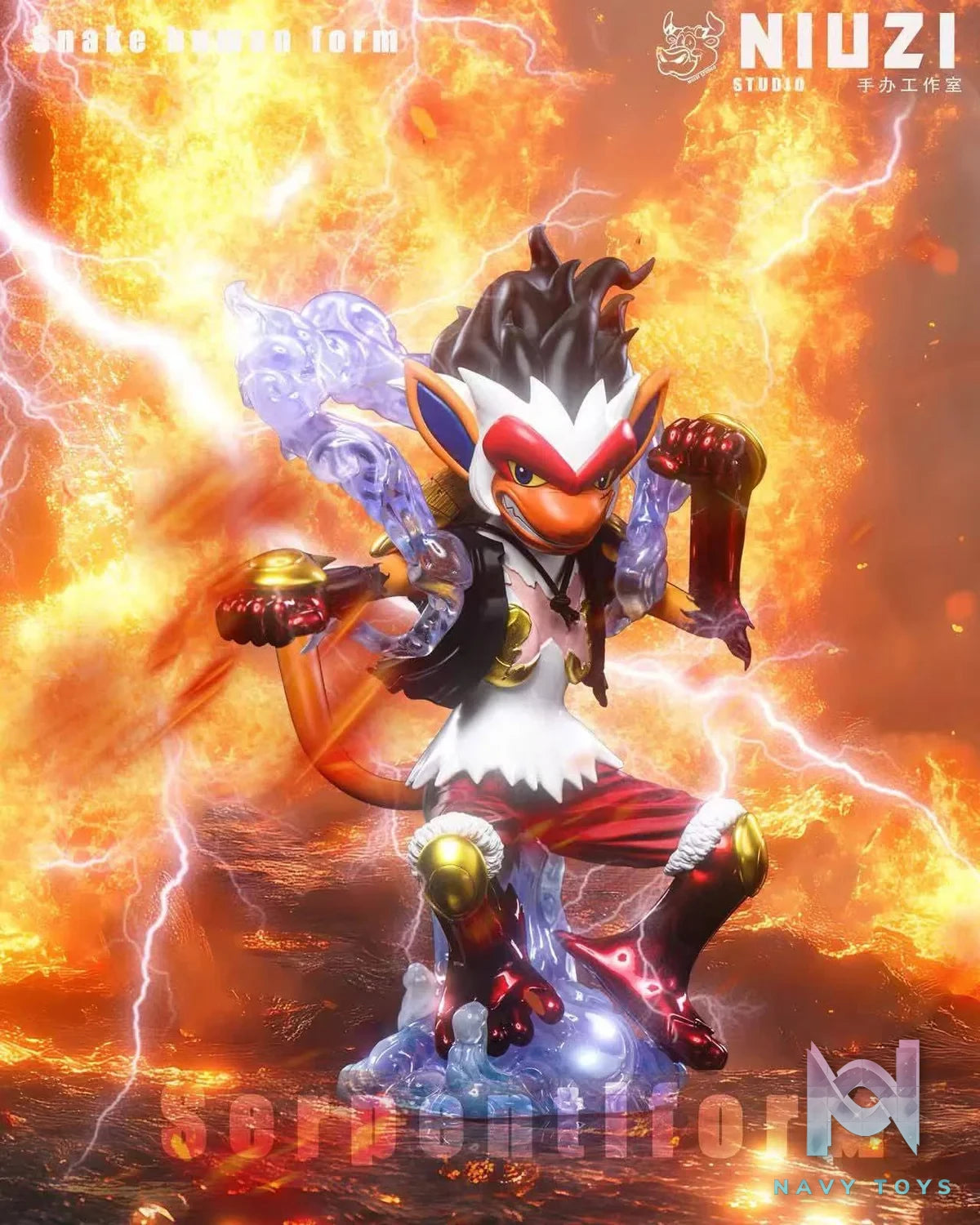 Infernape Gear 4 resin statue NIUZI Studio anime figure