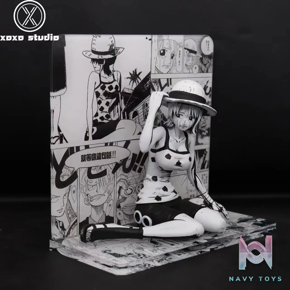 XOXO Studio – One Piece Black And White Comic Erotic Scene Nami