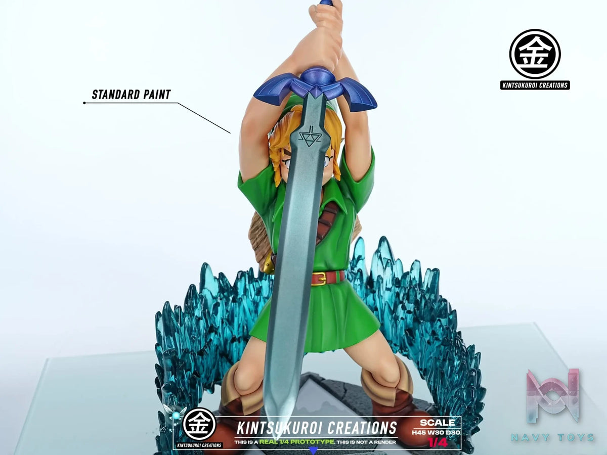 KINTSUKUROI CREATIONS Studio – The Legend of Zelda YOUNG LINK PULLING MASTER SWORD