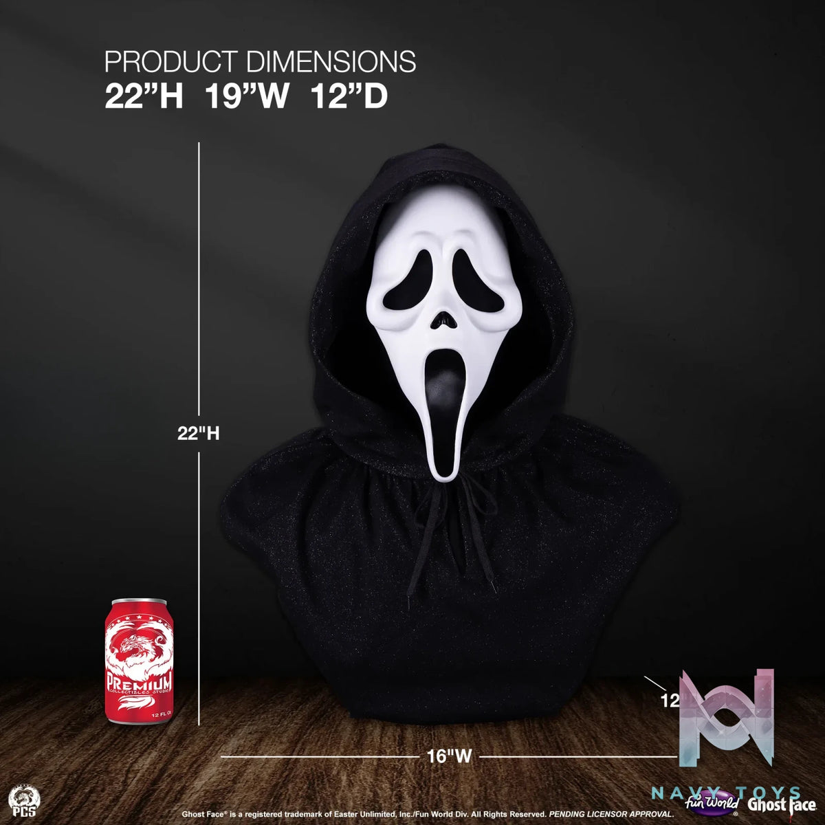 Premium Collectibles Studio – Ghost Face – Life-Sized Bust (Licensed)