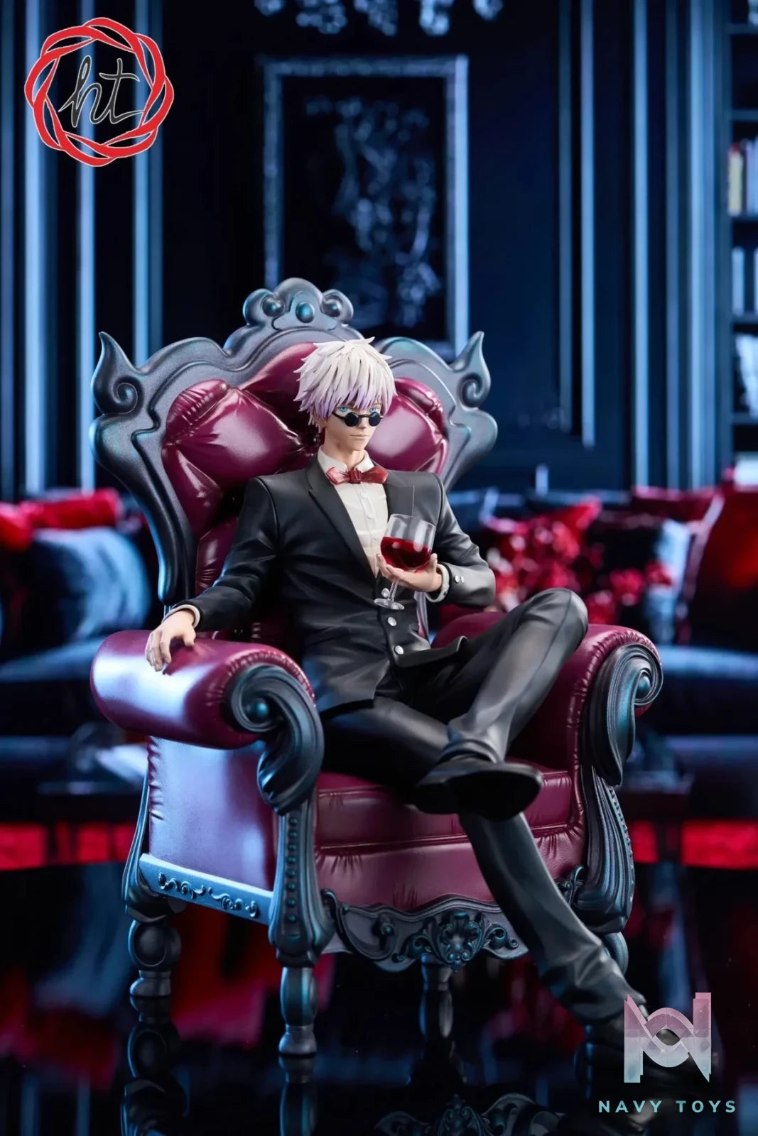 Ht Studio - Jujutsu Kaisen Sofa Series 2 Suit Satoru Gojo resin statue Navy Toys anime figure