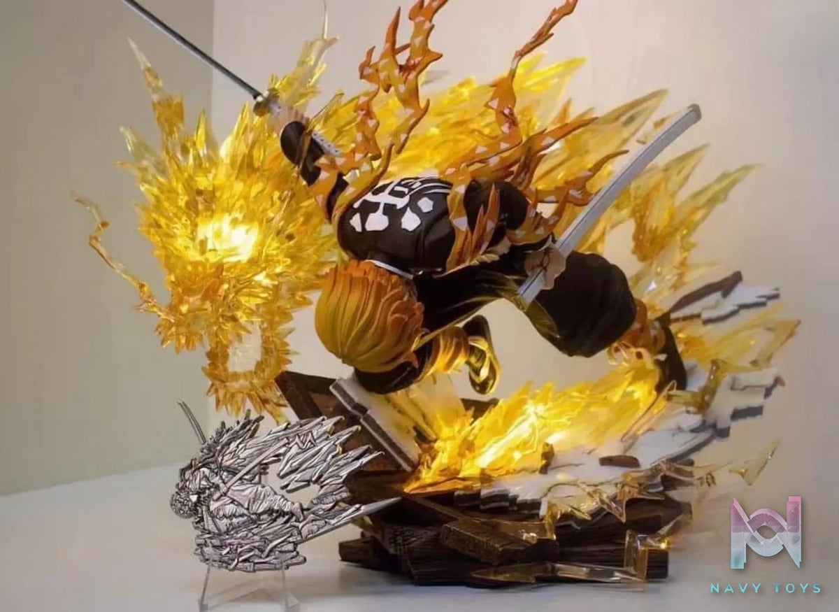 Hero Belief Studio – Demon Slayer Agatsuma Zenitsu Flaming Thunder God
