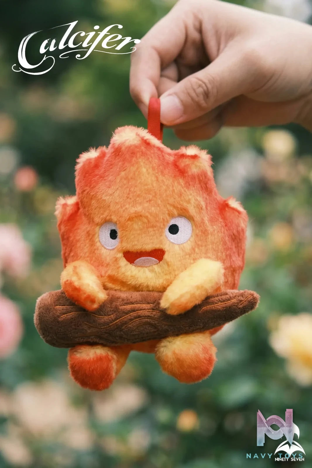 NINETY SEVEN Studio – Calcifer Plush Pendant Howl’s Moving Castle