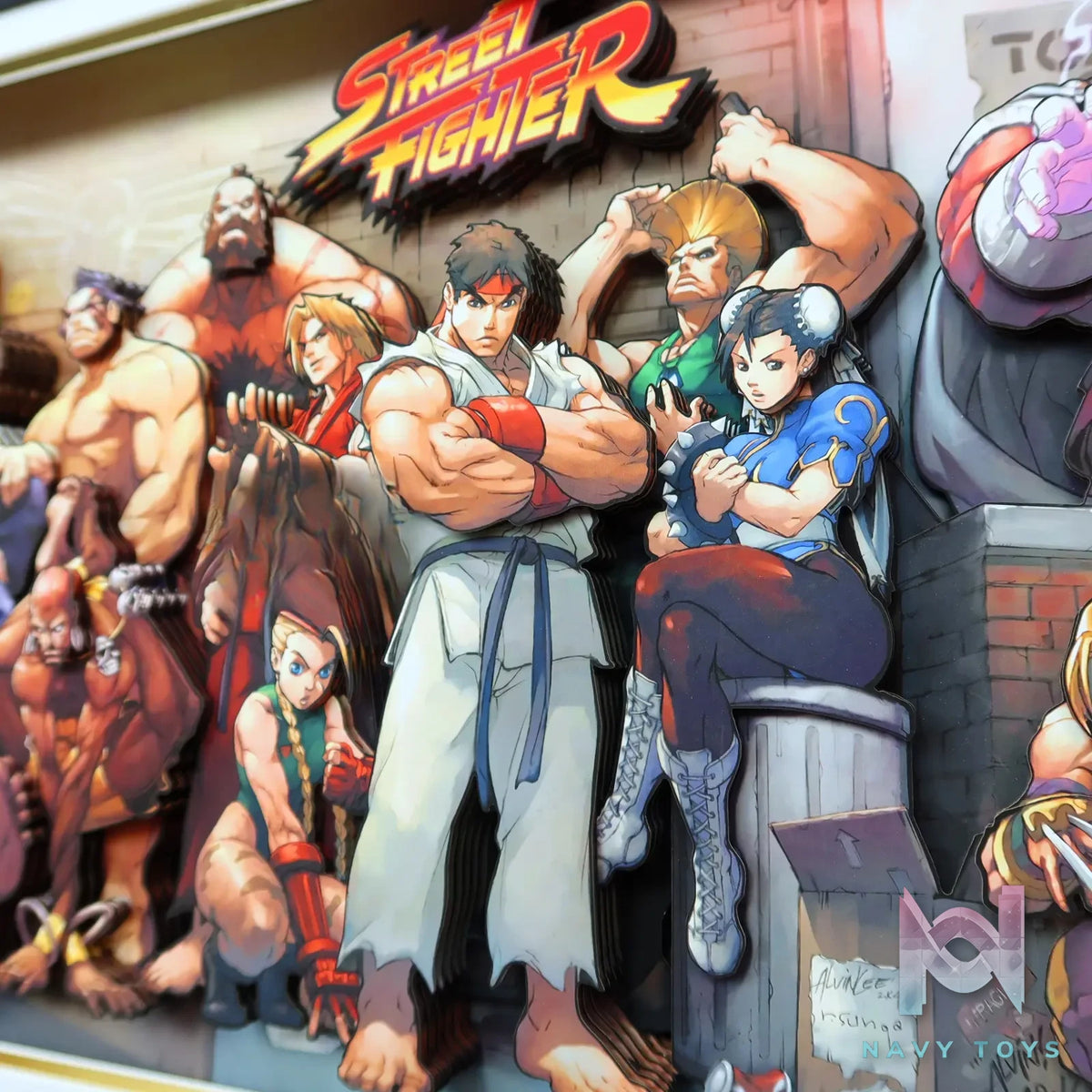 KALA HOME Studio – Street Fighter Multiple Characters #01 3D Decorative Painting Street Fighter