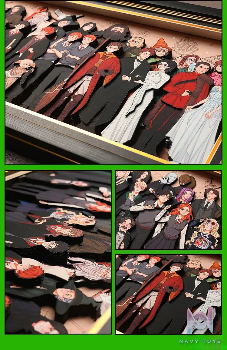 Yu Zhi Jiang Studio – Harry Potter Multiple Characters 3D Decorative Painting Harry Potter