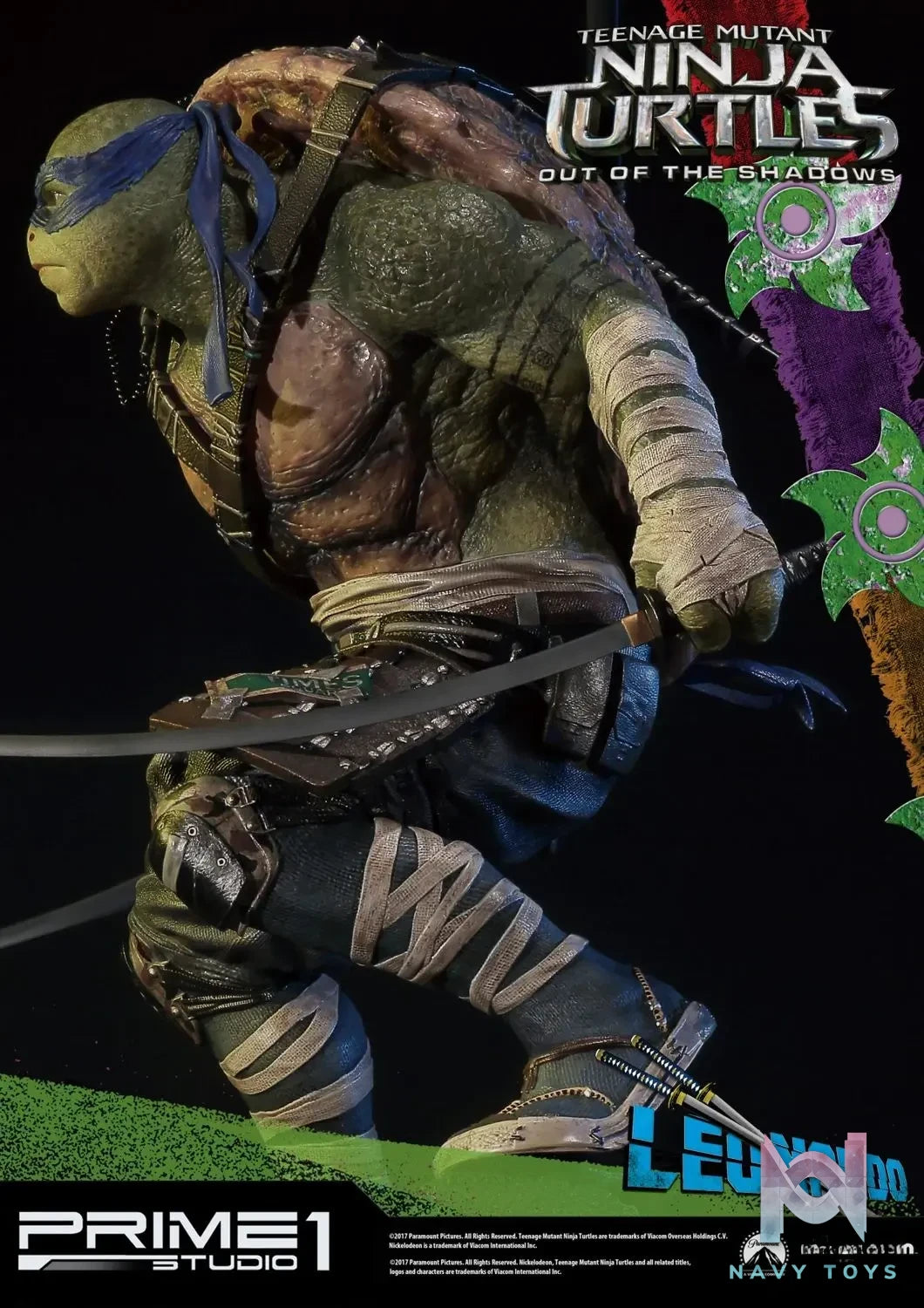 Prime 1 Studio – Premium Masterline Teenage Mutant Ninja Turtles: Out of the Shadows (Film) Leonardo PMTMNT-04 (Licensed)