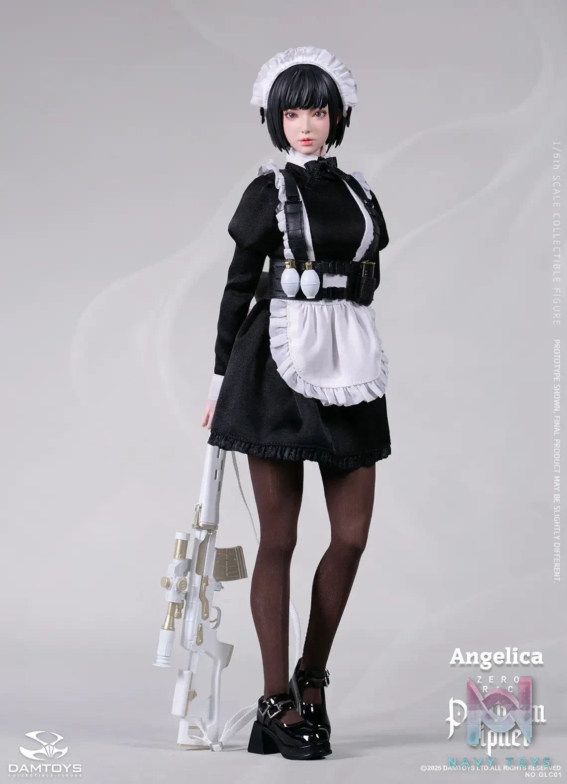 DAMTOYS – 1/6th scale PHANTOM CIPHER: ZERO TRACE ANGELICA Original Story Collectible Figure GLC01 (Licensed)