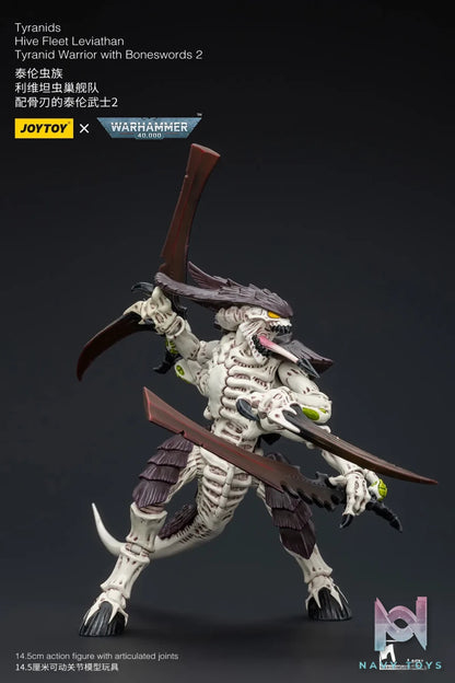 JOYTOY Studio – Warhammer 40,000 Tyranids Hive Fleet Leviathan Tyranid Warrior with Boneswords 2 JT8766 (Licensed)
