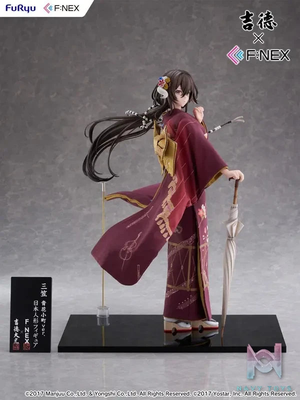 FURYU – Yoshitoku x F:NEX Mikasa blue flower komachi ver -Japanese Doll- 1/4 Scale Figure (Licensed)