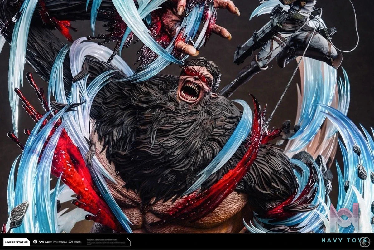 Levi vs Zeke - Attack On Titan - Hertz Studio resin statue Hertz studio anime figure