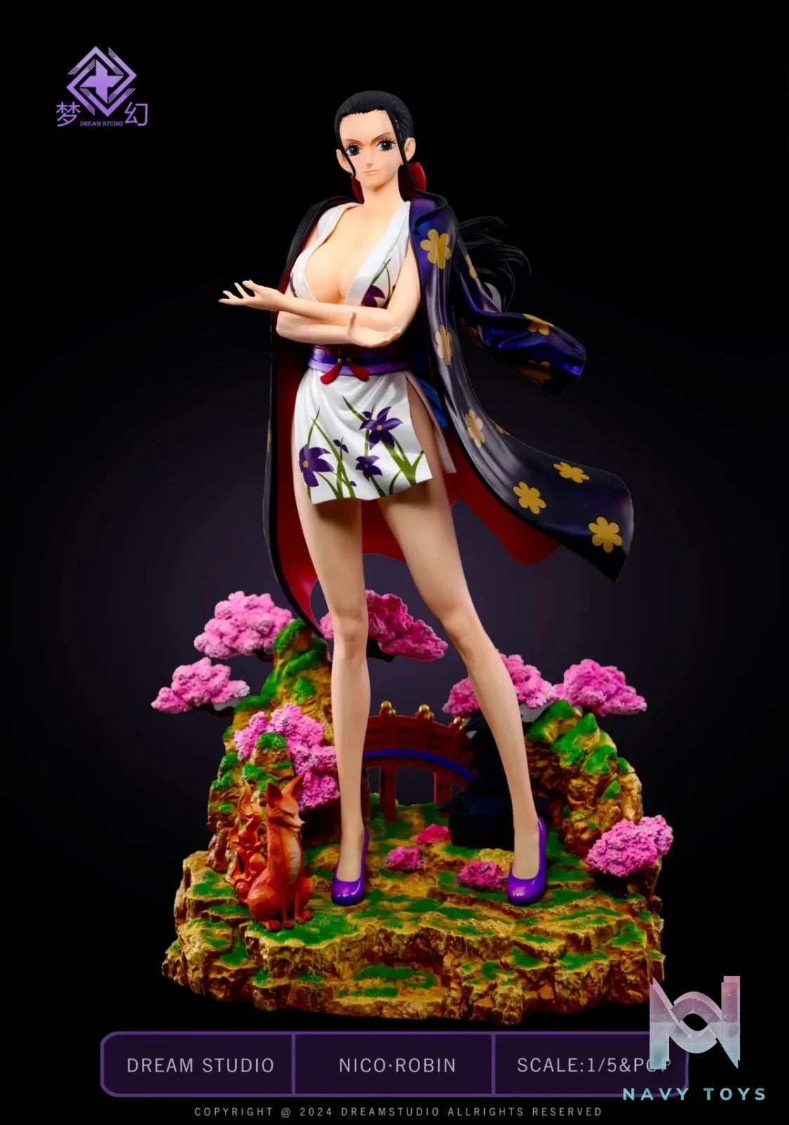 Dream Studio - One Piece Kimono Robin resin statue Navy Toys anime figure