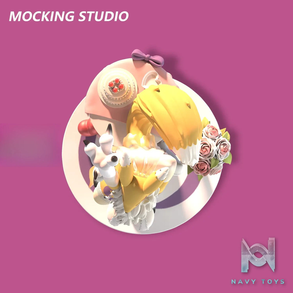 Zhu Yi Wan Jia Studio – Renamon in Wedding Dress Digimon