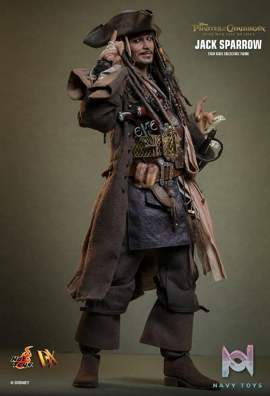 Hottoys – Pirates of the Caribbean: Dead Men Tell No Tales Jack Sparrow 1/6th scale Collectible Figure DX37 DX38 (Licensed)