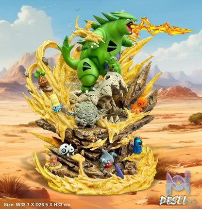EGG Studio – Pokémon Tyranitar Desert Series Environment Pokémon Statue