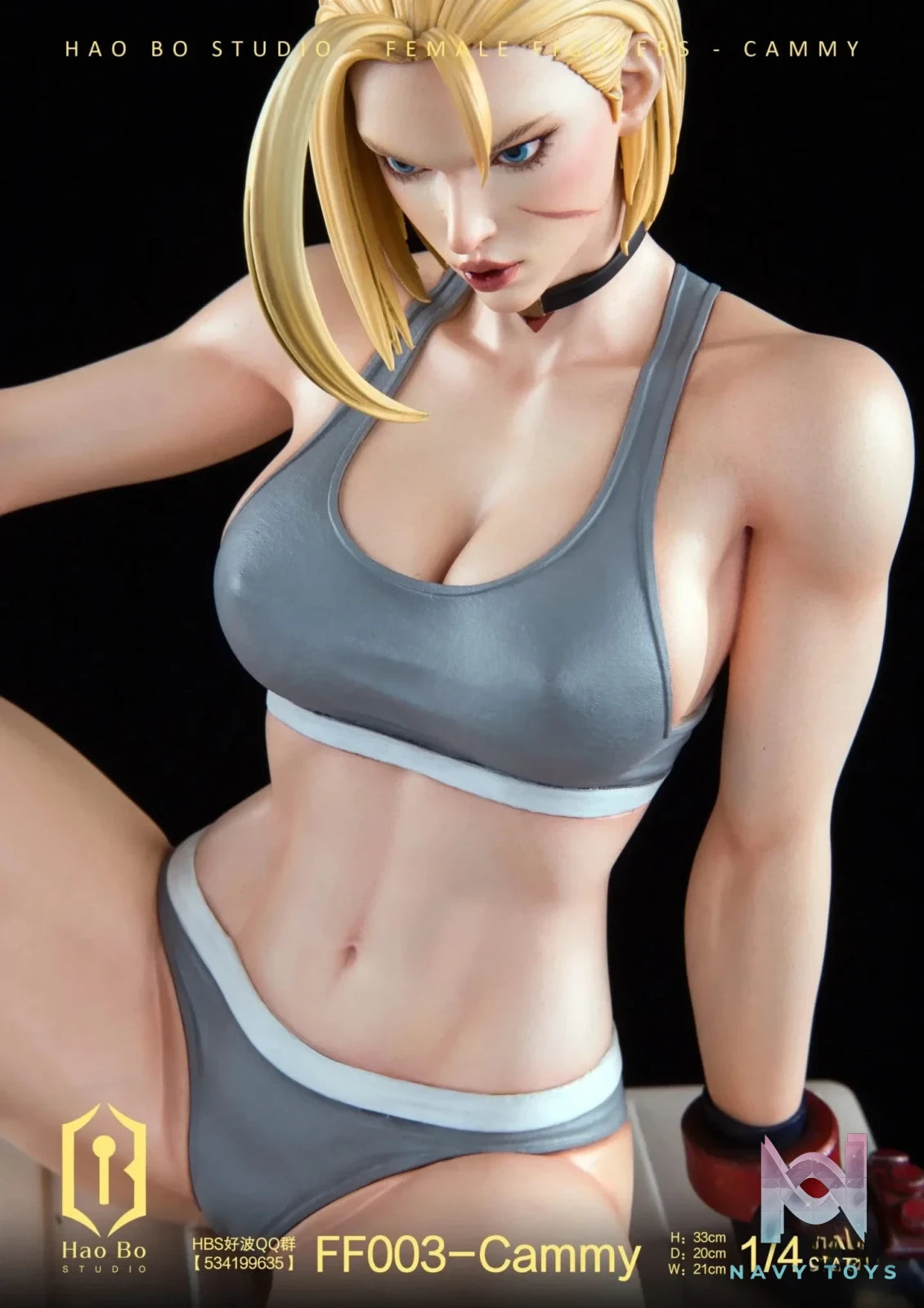 HAO BO Studio - 1/4 Statue Female Fighter Series FF003 Cammy resin statue Navy Toys anime figure