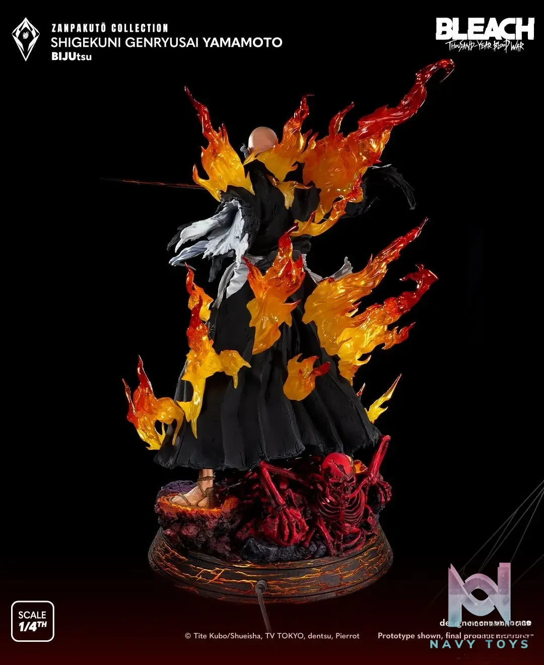 TSUME Studio - BLEACH Zanpakuto Collection Genryusai Shigekuni Yamamoto (Licensed) resin statue Navy Toys anime figure
