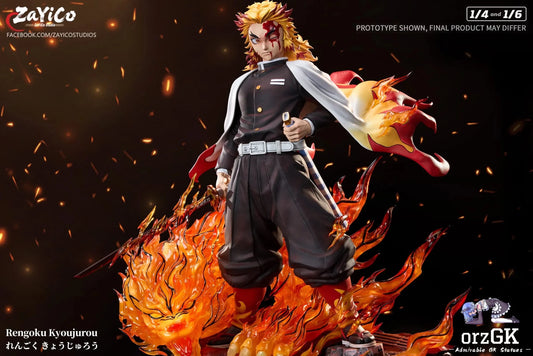 Flame Hashira Kyojuro Rengoku - Demon Slayer - Zayico Studio resin statue Navy Toys anime figure