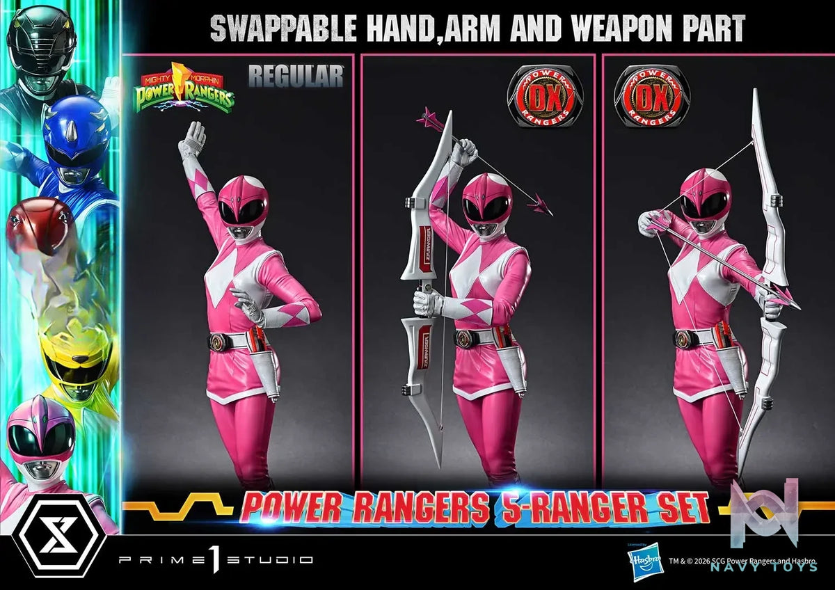 Prime 1 Studio – Premium Masterline Mighty Morphin Power Rangers Power Rangers 5-Ranger Set PMPWR-01 PMPWR-01DX PMPWR-01DXS (Licensed)