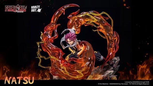 Natsu Dragneel resin statue Krazy art Studio anime figure